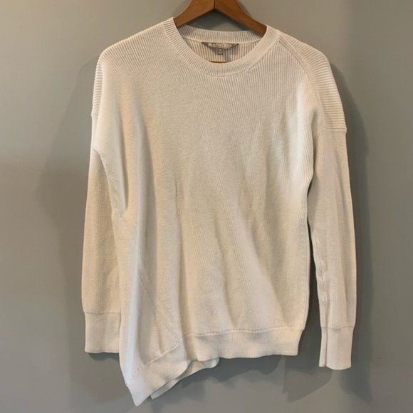 Athleta Oversized Ribbed Knit White Sweater - Picture 2 of 9